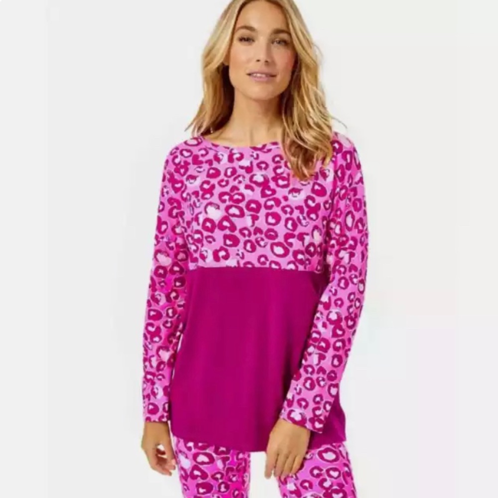NWOT Lilly Pulitzer Pink Finn Top Sz XXS